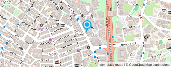 מפת הגעה אל הפח ירושלים