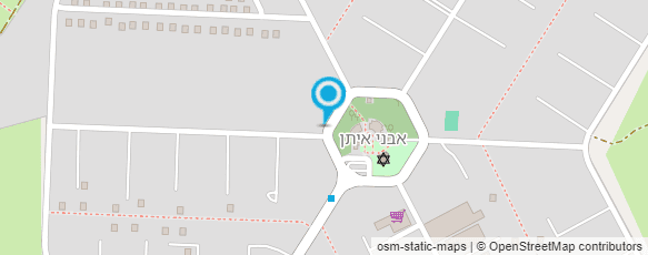 מפת הגעה אל בגדים בחצר במושב אבני אית"ן