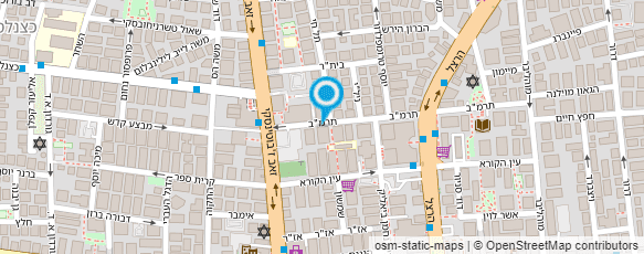 מפת הגעה אל קליניקה " בשביל עצמי "