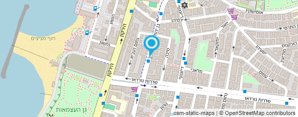 מפת הגעה אל מיכל אטיאס עיצוב שמלות כלה