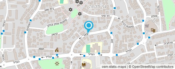 מפת הגעה אל אילנית שחורי-ליווי התפתחותי ועיסוי תינוקות