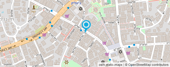 מפת הגעה אל דניאל שירמן עיצוב שיער