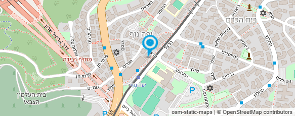 מפת הגעה אל עמותת חלו''ן Halon Association