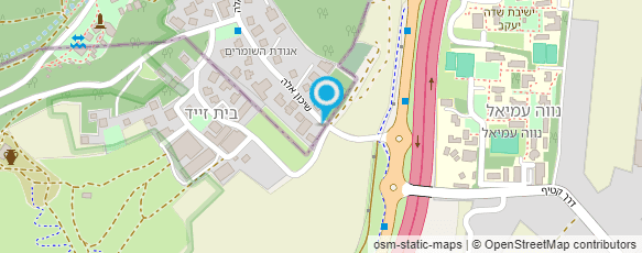 מפת הגעה אל ירוקה Yeruka חנות למוצרים אקולוגים