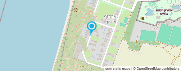 מפת הגעה אל הגלריה הירוקה - ארסוף קדם