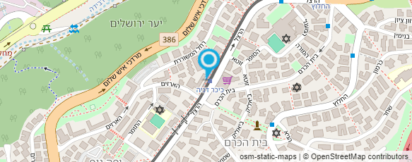 מפת הגעה אל פרחי בית הכרם מפת הגעה אל פרחי בית הכרם