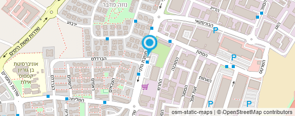 מפת הגעה אל המספרה הניידת של גיא