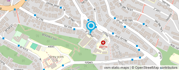 מפת הגעה אל בי"ס לטניס שולחן-אגודת טנ"ש חיפה