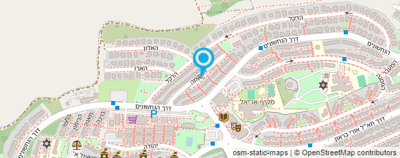 מפת הגעה אל מוניות עמנואל מפת הגעה אל מוניות עמנואל