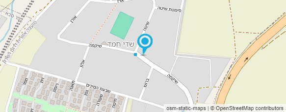 מפת הגעה אל הנגריה בשדי חמד