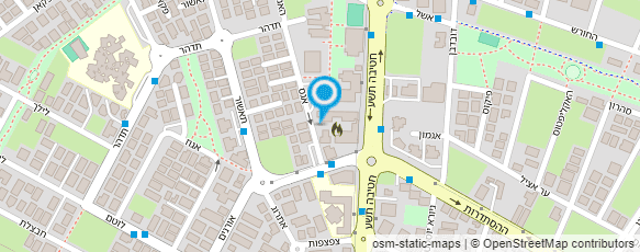 מפת הגעה אל התיכון ע"ש דוד בן גוריון