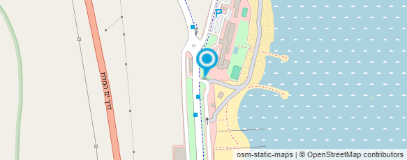 מפת הגעה אל מסעדת החוף הבינלאומי