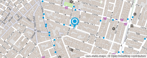 מפת הגעה אל בי''ס בלפור