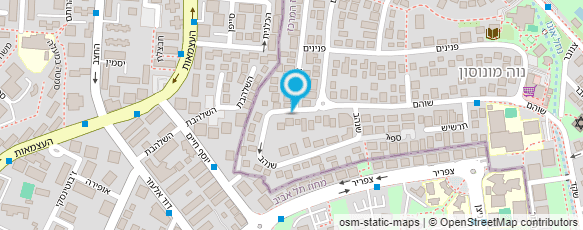 מפת הגעה אל ניסן רונן רפלקסולוג בכיר