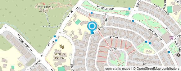 מפת הגעה אל ביה"ס ממ"ד דרכי יהודה