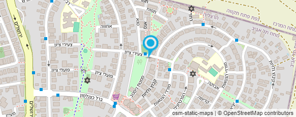 מפת הגעה אל "אנוש" העמותה הישראלית לבריאות הנפש