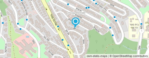 מפת הגעה אל קליניקת  לוטוס-אסף עובד