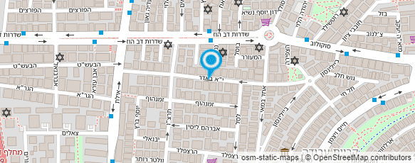 מפת הגעה אל מכון רז-רופאים פסיכיאטרים