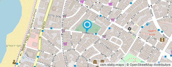 מפת הגעה אל בית עלמין טרומפלדור