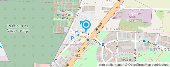 מפת הגעה אל בית עלמין קרית שאול