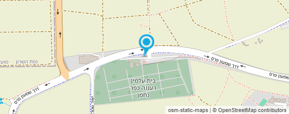 מפת הגעה אל בית עלמין כפר נחמן