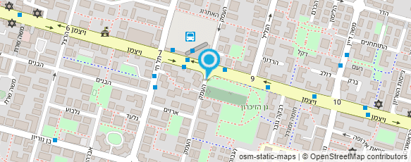 מפת הגעה אל בית עלמין צבאי כפר סבא