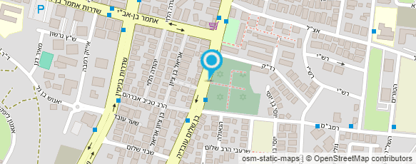 מפת הגעה אל בית עלמין נתניה בן ציון