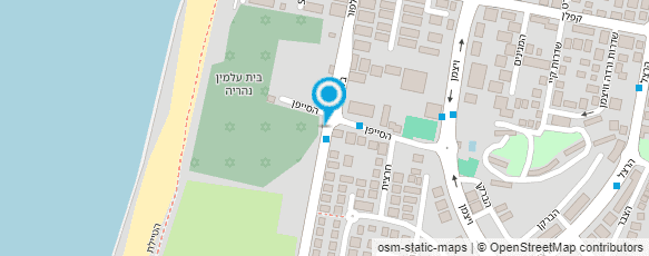 מפת הגעה אל בית עלמין נהריה