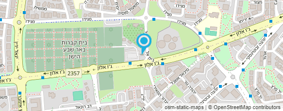 מפת הגעה אל בית עלמין באר שבע הישן