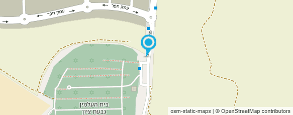 מפת הגעה אל בית עלמין אשקלון דרום החדש