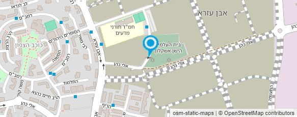 מפת הגעה אל בית עלמין אשקלון צפון הישן