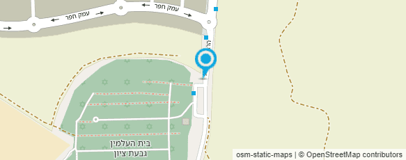 מפת הגעה אל בית עלמין אשקלון לחסרי דת