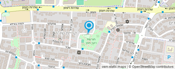 מפת הגעה אל בית איזי שפירא - מרפאת שיניים