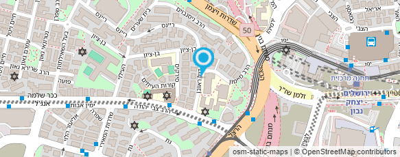 מפת הגעה אל בית חינוך עיוורים לבני ישראל