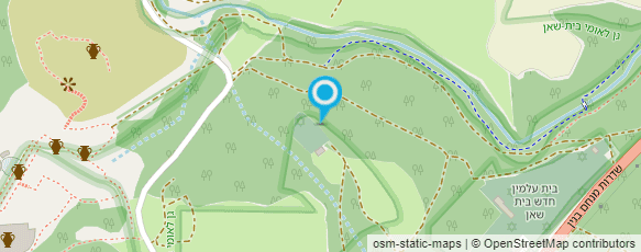 מפת הגעה אל בית עלמין (ישן) בית-שאן