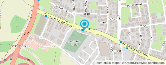 מפת הגעה אל בית עלמין גדרה