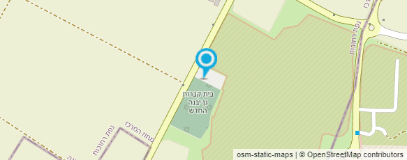 מפת הגעה אל בית עלמין (חדש)  גן יבנה