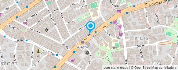 מפת הגעה אל מוטי עיצוב שיער