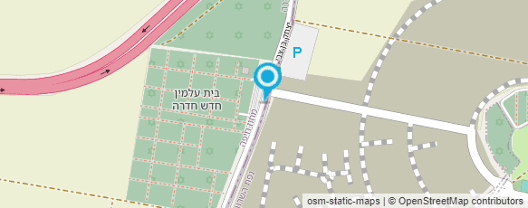 מפת הגעה אל בית עלמין חדש חדרה