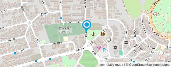 מפת הגעה אל בית עלמין זכרון יעקב