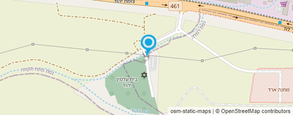 מפת הגעה אל בית עלמין יהוד