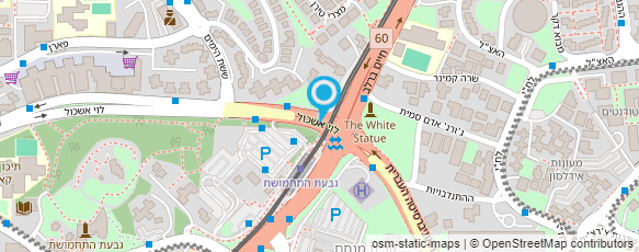 מפת הגעה אל בתי עלמין שכ' סנהדריה ירושלים