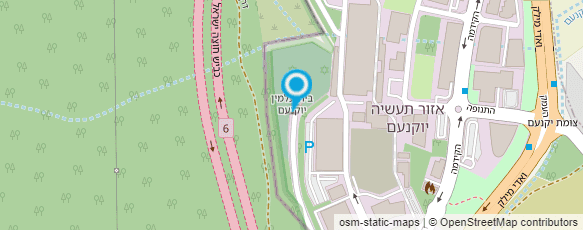 מפת הגעה אל בית עלמין יוקנעם