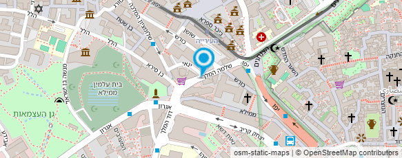 מפת הגעה אל עלמה - מעצבים ישראלים