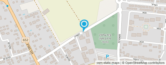 מפת הגעה אל בית עלמין פרדס חנה