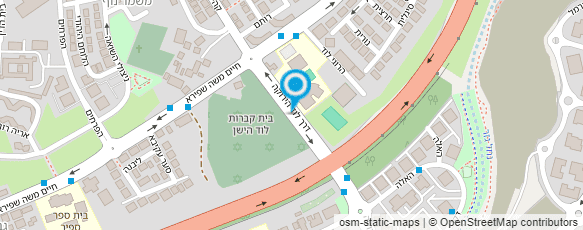 מפת הגעה אל בית עלמין ישן לוד