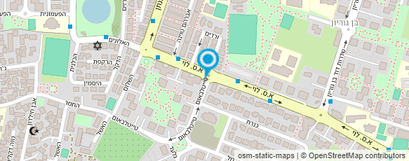 מפת הגעה אל בית-ספר יסודי שערי ציון