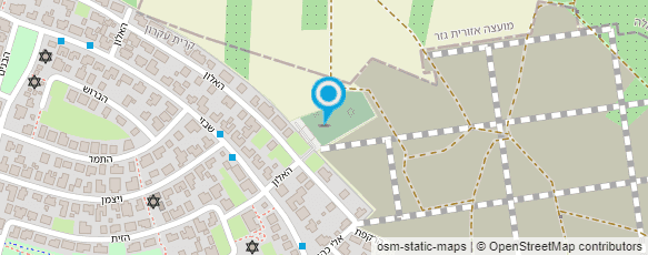 מפת הגעה אל בית עלמין קרית עקרון