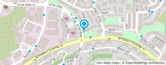 מפת הגעה אל מספרת קלס היר