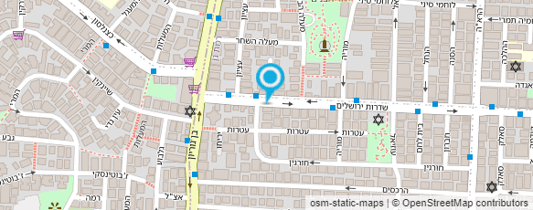 מפת הגעה אל פירות שדרות ירושלים